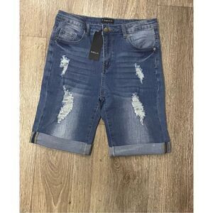 Sheilay Denim Bermuda Shorts New 30”